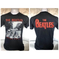 สไตล์มินิมอล THE BEATLES เสื้อวงดนตรี ร็อคต่างประเทศ เสื้อชาวร็อค เสื้อ  ไม่ลอก นิ่ม-เบา ใส่สบาย คนดัง เสื้อยืดคอกลมผ้าฝ้าย