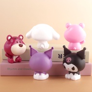 [Cake Decoration Decoration] Plastic Big Head Doll Kuromi Strawberry Bear Car Decoration Decoration Toy Light Cake Decoration Decoration