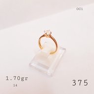 Gold Ring Diamond Eye Model K375 / 9k Newseries 12