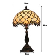 30CM Tiffany Table Lamp American Simple Bedroom Bedside Light Retro Creative E27 Table Lamp