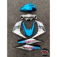 COVERSET BODYSET EGO SOLARIZ YAMAHA CYAN CM6 SILVER SIAP TAMPAL ORIGINAL HLY