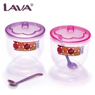 Lava CDK185 BPA-Free Plastic 820ml Condiment Spice Seasoning Keeper Container Set With Spoon