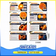 (8pcs) SET INFO SAINS CUACA ANGKASA LEPAS | Info BBM Angkasa & Sains | Poster Pendidikan Astronomi |