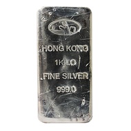 Silver Bar Fine 999.9 1kg Hong Kong Cast Bar