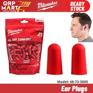 Milwaukee Ear Plugs (1 Pair) 48-73-3005 Noise Reduction Soft Foam Ear Plugs Penutup Telinga