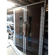 Pesanan Pintu Utama ACP &amp; Jendela Kanan Kiri Aluminium