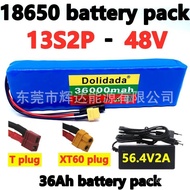 Scooter bms Built-in Wholesale Battery Power 48v36ah Lithium-Ion Battery Pack 13s2p 3LLV