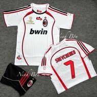 AC Milan 2007 Children's Football Kit Away Edition - High Quality Thai Polyester Fabric