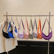 Beg silang badan nilon pelbagai warna untuk wanita, beg dumpling bergaya, beg bahu kecil gaya sporty