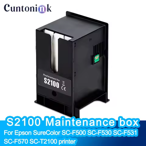 S2100 Maintenance box It is equipped with a stable chip for Epson SureColor SC-F500 SC-F530 SC-F531 