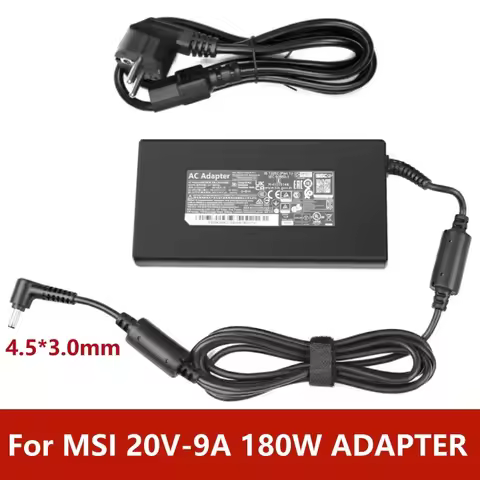 180W 20V 9A ac laptop power adapter charger for MSI creator M16 stealth 15m crosshair sword 15 17 gf