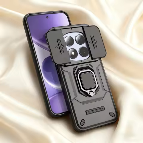 For Cover Xiaomi Redmi Note 15 Pro Plus Case Redmi Note 15 Capas Slide Lens Military Grade Ring Hold