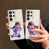 IMD Ultra Thin Cute Scooter Girl Phone Case For OPPO A9 A5 2020 A31 A12 e A15 S A7 AX7 A5S AX5S AX5 