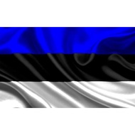 Estonia Flag (black and whitebiru)