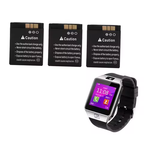 3.7V 380mAh SmartWatch Battery Rechargeable Li-ion polymer Battery For DZ09 Backup Bateria For KSW-S