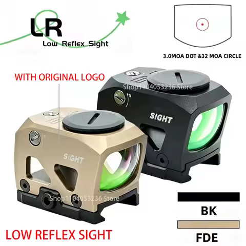 Red Dot Reflex Sight NEW LRS Low Reflex Sight 3MOA Circle Dot Reverse Reflex Red Dot Optic with 20MM