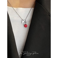 DAZZLING My Initial Fashion Necklace Stainless Steel Waterproof Men And Women Couple Necklace