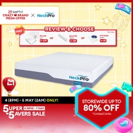 NeckPro Ergology Full Foam Mattress | 10 Inches (25cm) | HD PU Foam | Extreme Cool 6X Fabric | Vacuu