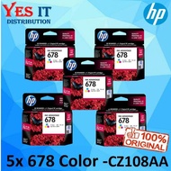 5 x HP 678 color ink cartridge (CZ108AA)(Expired on APR 2024)