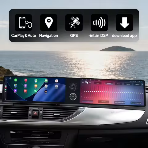 Dual 12.3" Auto Car Radio For Audi A4 A4L Q2L Q5 A6 A6L Q7 A3 CarPlay Android 14 Touch Screen Multim