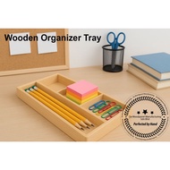 Pine Wood Box with Compartment 275mm * 145mm * 30mm(H)