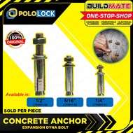 POLOLOCK Concrete Anchor Expansion Dyna Bolt 1/4" | 5/16" | 1/2" Dynabolt Expansion Bolt Anchor Bolt - BUILDMATE -