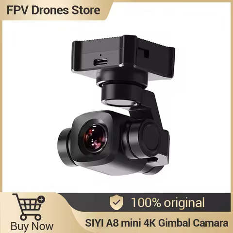 SIYI A8 mini 4K Gimbal Camara 8MP Ultra HD 6X Digital Zoom Gimbal Camera with 1/1.7" Sony Sensor 95g