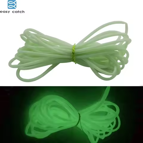 JSM 5M Soft Luminous fishing Tube for attact fish lure Elastic Silicone Soft Rubber Material Saltwat