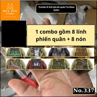 Swat army assembly toy, military assembly model - Combo of 8 taliban soldiers K201 No.337