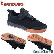 SANDUGO Cycling Shoes Lightweight, Waterproof, Breathable MTB Bike Shoes with SPD/Flat Outsole