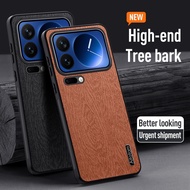 Leather Casing for Xiaomi 17 Pro Xiomi17Pro Phone Case Luxury Tree Pattern Cover Frosted Matte Silic