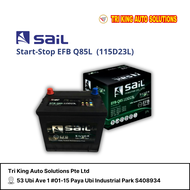 Sail Silver Technology Start Stop EFB Car Battery Q85L 70Ah 660CCA 115D23L
