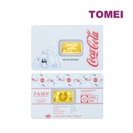 TOMEI x PAMP Coca-Cola® Colar Bear Gold Bar I 5GM I Fine Gold 9999