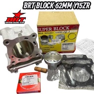 BLOCK SET PISTON CAST IRON DOUBLE COOLER 62 MM BRT JUPITER MX MX KING BLOCK BRT Y15 62MM PISTON 62MM