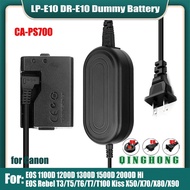 LP-E10 LPE10 Dummy Battery DR-E10 DC Coupler &amp; ACK-E10 CA-PS700 AC Power Adapter for Canon EOS 1100D 1200D 1300D 1500D 2000D EOS Hi Cameras