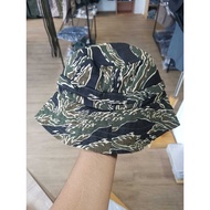 Tiger Camouflage Hat Dark Green Thai Work Size Approximately 57-58 cm.