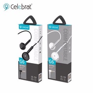 [READY STOCK] Celebrat G6 Celebrat handsfree wired headphones earphones earbud with Mic,14mm drive u