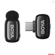 Ado)BOYA mini 2.4G Wireless Microphone System Phone Microphone Lapel Microphone AI Voice Changer Mic