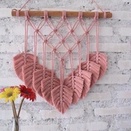Macrame Leaves wall hanging decor Macrame Leaves Macrame Rope