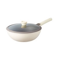 Redchef 紅廚 白鈦陶不沾炒鍋 RCA32B23-WZ 白色 + 棕色 3.1kg 6.2L  32cm  1個