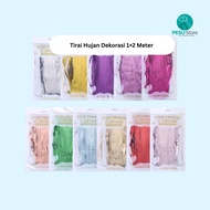 Decorative Rain Curtain 1-2 Meters | Rain Curtain Matte | Birthday & Wedding Party Backdrop