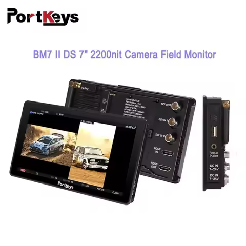PortKeys BM7 II DS Camera Field Monitor 7″ 2200nit Wide Color Gamut Wireless Camcorder Control Monit