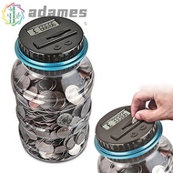 ADAMES Coin Counter Electronic LCD Display USD EURO GBP Automatic Piggy Bank