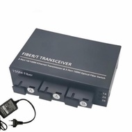 DA7 } Media converter ethernet 3fo 2lan 10/ 100mbps
