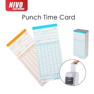 Time Clock Punch Card Attendance Card Worker Card 100pcs PUNCH CARD