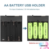 GAOXI75 Power Supply, Universal AA Battery USB Battery Pack,  Long Lasting 5V Output LED Lights Adap