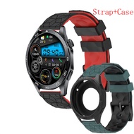 LIGE GT4 Pro Watchband + Case For LIGE GT4 Pro Strap Replacement Silicone Strap For TechLife Smart W