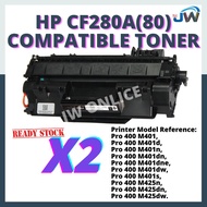 Compatible HP CF280A 80A Laser 400 M401 M401d M401n M401dn M401dne M401dw M401s M425n M425dn M425dw