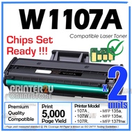 2x H*107A Toner Compatible to H* W1107A 107A Black W1107X for H* Laserjet 107A 107W MFP 135A 135W 13