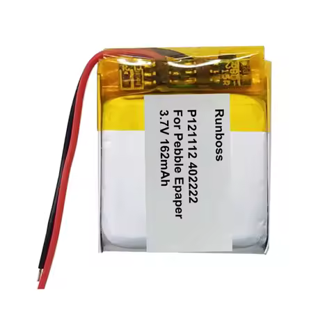Original Replaces 162mAh 0.6Wh P121112 402222 Battery For Pebble Epaper E-paper Smart Watch Batterie